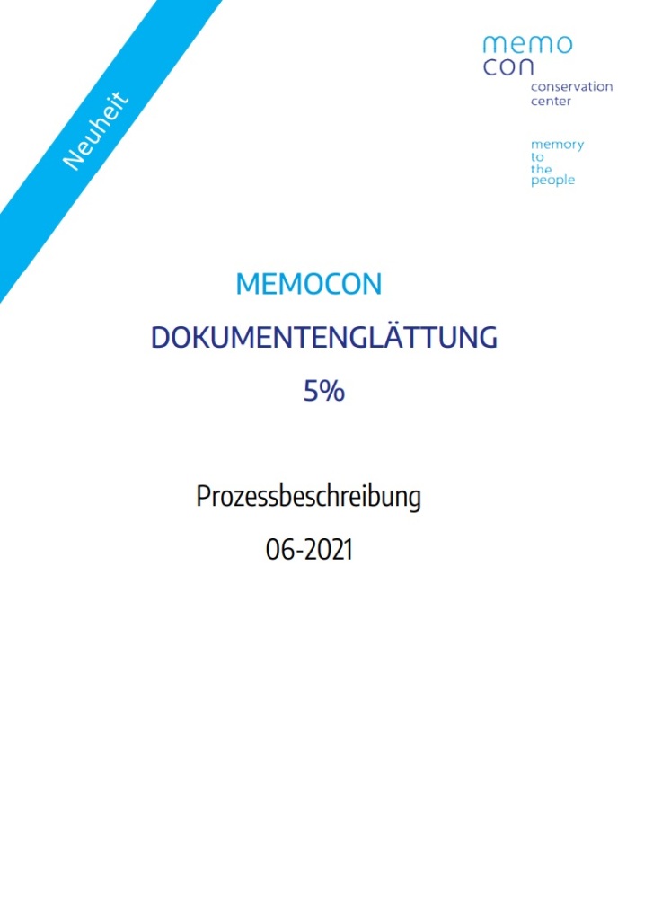 Prozessbeschreibung Memocon Dokumentenglättung auf 5%